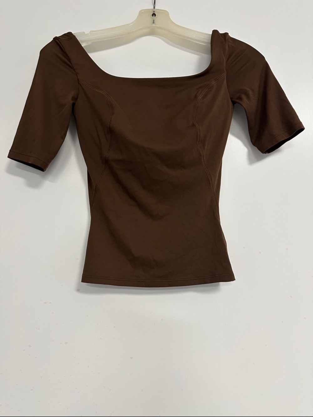 Lululemon Women’s Brown Square Neck Fitted Top